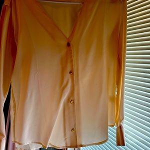 Madewell blush long sleeve blouse